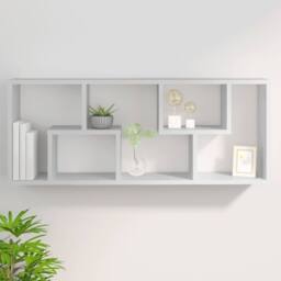 Berkfield Home Wall Shelf White 36x16x90 cm Engineered Wood - Size: 36 x 16 x 90 cm - thumbnail 8