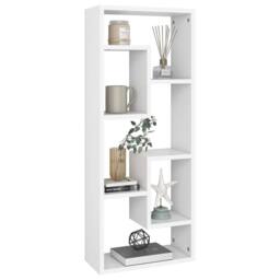 Berkfield Home Wall Shelf White 36x16x90 cm Engineered Wood - Size: 36 x 16 x 90 cm - thumbnail 1