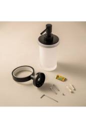 Cosmic Soap Dispenser, 200ml, Matt Black, Anti-corrosion, Start Collection in Black - thumbnail 4