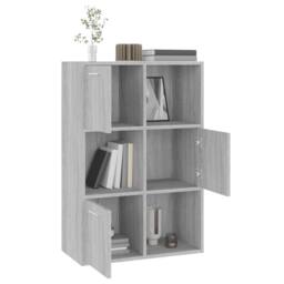 Berkfield Home Storage Cabinet Grey Sonoma 60x29.5x90 cm - thumbnail 8