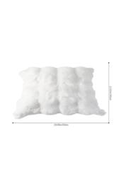 Living and Home Plush Throw Pillow Cover Pillowcase in White - thumbnail 9