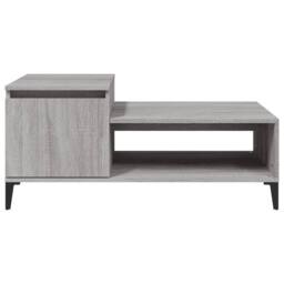 Berkfield Home Decorative Coffee Table Grey Sonoma 100x50x45 cm Engineered Wood - Size: 100 x 50 x 45 cm - thumbnail 6