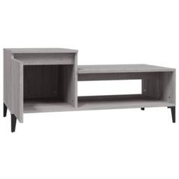 Berkfield Home Decorative Coffee Table Grey Sonoma 100x50x45 cm Engineered Wood - Size: 100 x 50 x 45 cm - thumbnail 5