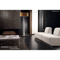 Netlighting Estalacta Floor Lamp 3 Light GU10 Indoor Silver Opal White Black Shade - thumbnail 6