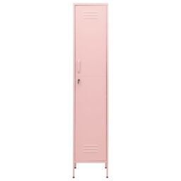Berkfield Home Locker Cabinet Pink 35x46x180 cm Steel - Size: 35 x 46 x 180 cm - thumbnail 3