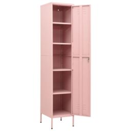 Berkfield Home Locker Cabinet Pink 35x46x180 cm Steel - Size: 35 x 46 x 180 cm - thumbnail 6