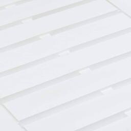 Berkfield Home Garden Table White 78x55x38 cm Plastic - Size: 78 x 55 x 38 cm - thumbnail 4