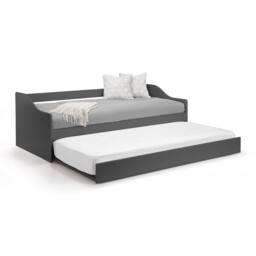 Cheshire Redwood Daybed - Anthracite - Single (90cm) in Black - thumbnail 2