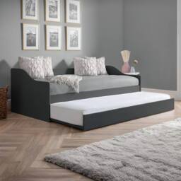 Cheshire Redwood Daybed - Anthracite - Single (90cm) in Black - thumbnail 4