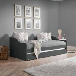 Cheshire Redwood Daybed - Anthracite - Single (90cm) in Black - thumbnail 3