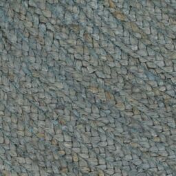 Berkfield Home Handmade Rug Jute Round 120 cm Olive Green - Size: 100 cm diameter - thumbnail 5