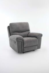 More4Homes Fosse 1 + 2 Seater Manual Recliner Fabric Modern Living Sofa in Dark Grey - thumbnail 5