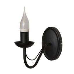Netlighting Malbo Candle Wall Lamp Black 25cm