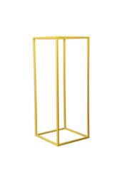 Garden Sanctuary Metal Column Flower Stand for Wedding Decoration in Gold - thumbnail 4