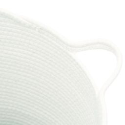 Berkfield Home Storage Basket White √ò38x36 cm Cotton - Size: 38x36 cm - thumbnail 6