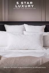 Snuggledown 2 Pack Hotel Luxury Cotton Quilted Kingsize Firm Side Sleeper Pillow in White - thumbnail 5