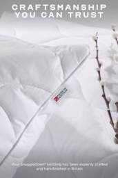 Snuggledown 2 Pack Hotel Luxury Cotton Quilted Kingsize Firm Side Sleeper Pillow in White - thumbnail 6