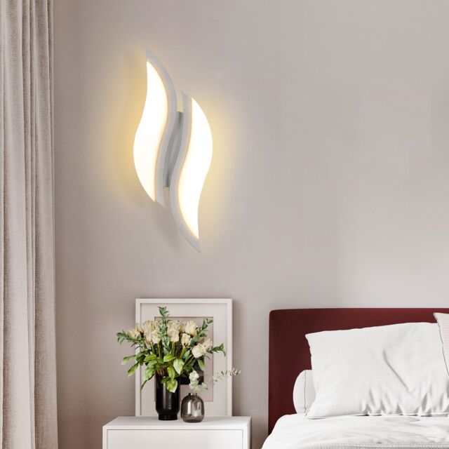 COMELY Indoor LED Wall Lights, 12W Leaf Shaped Wall Light, Warm White 3000K - image 1