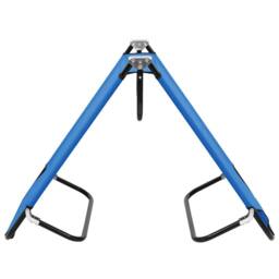 Berkfield Home Folding Sun Lounger Blue Steel - thumbnail 4