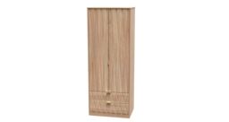 Ready Assembled 2 U Dallas 2 Door 2 Drawer Wardrobe (Ready Assembled) in Light Oak - thumbnail 3