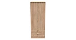 Ready Assembled 2 U Dallas 2 Door 2 Drawer Wardrobe (Ready Assembled) in Light Oak - thumbnail 1