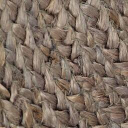 Berkfield Home Handmade Rug Jute Round 150 cm Grey - Size: 100 cm diameter - thumbnail 5