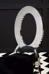 Orsina Sarita Stackable Oval Dining Chair in Silver - thumbnail 5