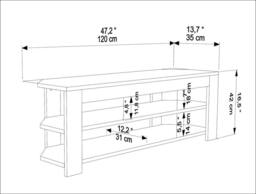 Decorotika Rita Corner TV Unit for TVs up to 55 inches in Dark Brown - thumbnail 6