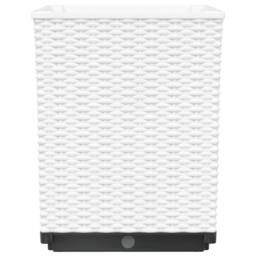 Berkfield Home Planters 4 pcs White 30x30x37 cm Polypropylene - Size: 30 x 30 x 37 cm - thumbnail 6