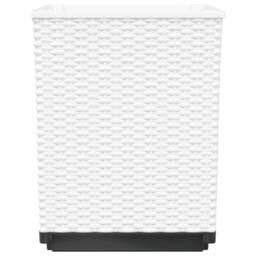 Berkfield Home Planters 4 pcs White 30x30x37 cm Polypropylene - Size: 30 x 30 x 37 cm - thumbnail 5