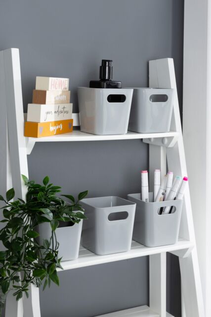 Wham Plastic Studio Basket 1.01 Square in Grey - image 1