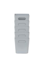 Wham Plastic Studio Basket 1.01 Square in Grey - thumbnail 3