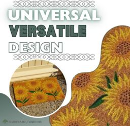 Marco Paul Yellow Coir Sunflower Nonslip Doormat 75x45cm - Size: Medium - thumbnail 5