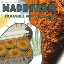 Marco Paul Yellow Coir Sunflower Nonslip Doormat 75x45cm - Size: Medium - thumbnail 7