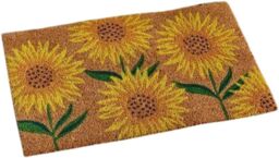 Marco Paul Yellow Coir Sunflower Nonslip Doormat 75x45cm - Size: Medium - thumbnail 3