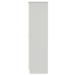 Ready Assembled 2 U Stirling Tall 2 Door Mirrored Wardrobe (Ready Assembled) in Cream - thumbnail 2
