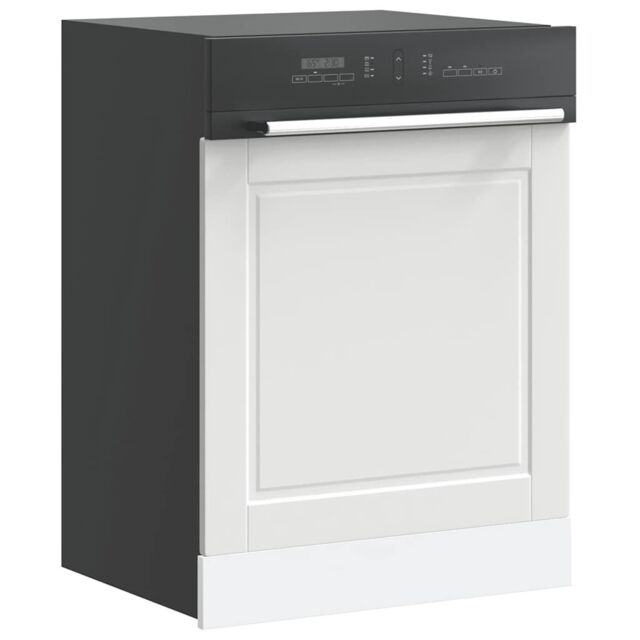 Berkfield Home Dishwasher Panel Porto White 60x1.5x67 cm Engineered Wood - image 1
