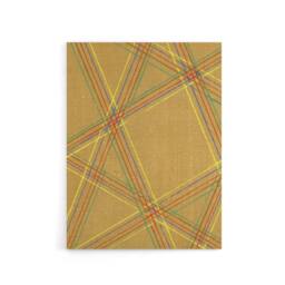 "Artery8 Abstract Geometric Plaid Pattern Canvas Wall Art Print Korin in Beige - Size: W18"" x H24""" - thumbnail 1