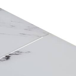 Berkfield Home Coffee Table Silver Stainless Steel & Tempered Glass - thumbnail 8