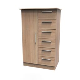 Ready Assembled 2 U Trent 1 Door 5 Drawer Childrens Wardrobe (Ready Assembled) in Light Oak - thumbnail 3