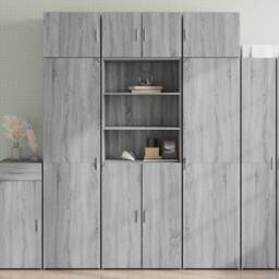 Berkfield Home Highboard Grey Sonoma 70x42.5x185 cm Engineered Wood - thumbnail 2