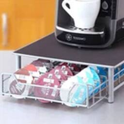 Havendro Coffee Drawer Dispenser Stand Storage 60 Pod Rack Holder in Grey - thumbnail 4