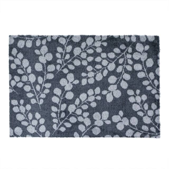 JVL Mega Doormat - 50x75cm, Branches in Blue - Size: 75 cm x 150 cm - image 1