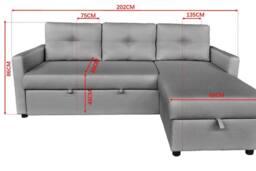 DS Living The Savona 3 Seater Storage Sofa in Silver - thumbnail 8
