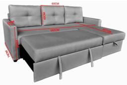 DS Living The Savona 3 Seater Storage Sofa in Silver - thumbnail 9