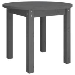 Berkfield Home Coffee Table Grey Ã˜ 55x45 cm Solid Wood Pine