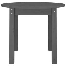 Berkfield Home Coffee Table Grey Ã˜ 55x45 cm Solid Wood Pine - thumbnail 5