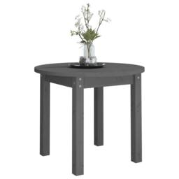 Berkfield Home Coffee Table Grey Ã˜ 55x45 cm Solid Wood Pine - thumbnail 4