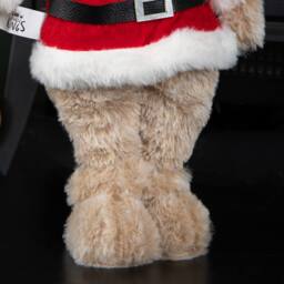 Samuel Alexander 35cm Plush Standing Teddy Santa Christmas Decoration in Red - thumbnail 6