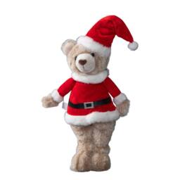 Samuel Alexander 35cm Plush Standing Teddy Santa Christmas Decoration in Red - thumbnail 8